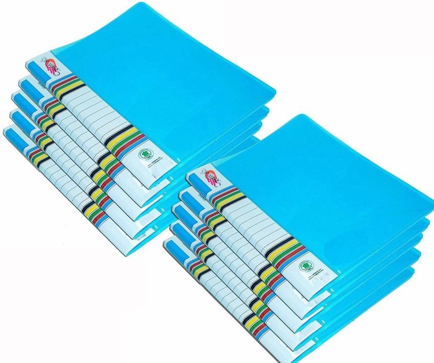 Kebica Plastic Display Book File Folder A4 Size 20 Leaf  Pockets Pack of 2 - Display Book File Folder A4 Size 20 Leaf Pockets Pack  of 2