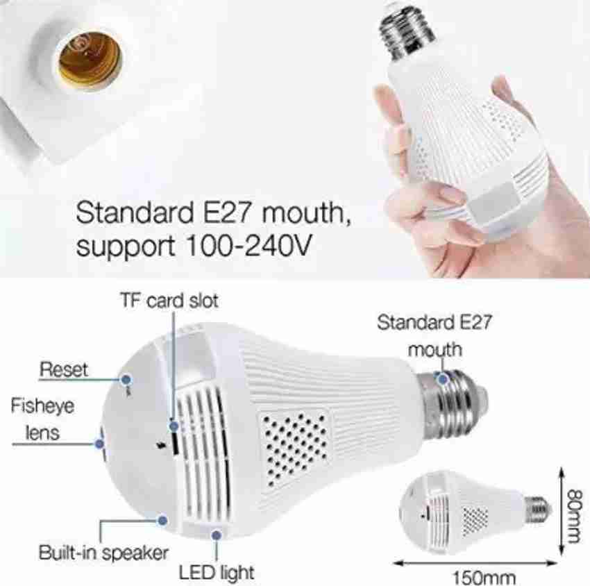 PERAMISYM IP WIFI Hidden Camera Bulb 960P invisible IR led Indoor