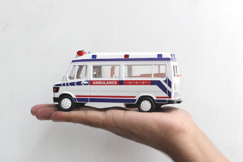 TITIRANGI Combo of Pull Go Ambulance and Police Car Toy Vehicle