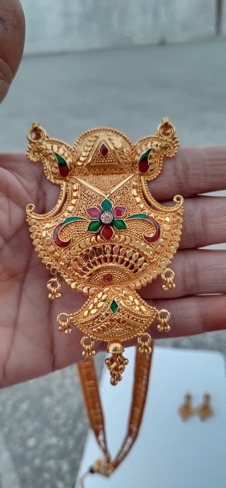 Jewelsbykaurs Gold Finish Pink Polki Double Necklace Set | Indian Bridal  Wedding Jewellery