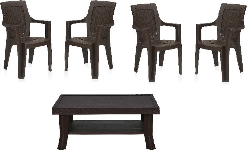 Nilkamal plastic table chair set deals price