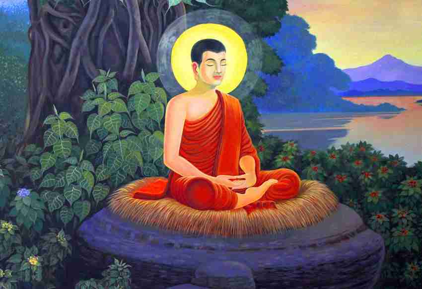 Wall Poster Mahatma Gautam Buddha Photo 300 Gsm Matte Paper 13 X 19 Inch Multicolour Fine Art Print Art Paintings posters in India Buy art film design movie music