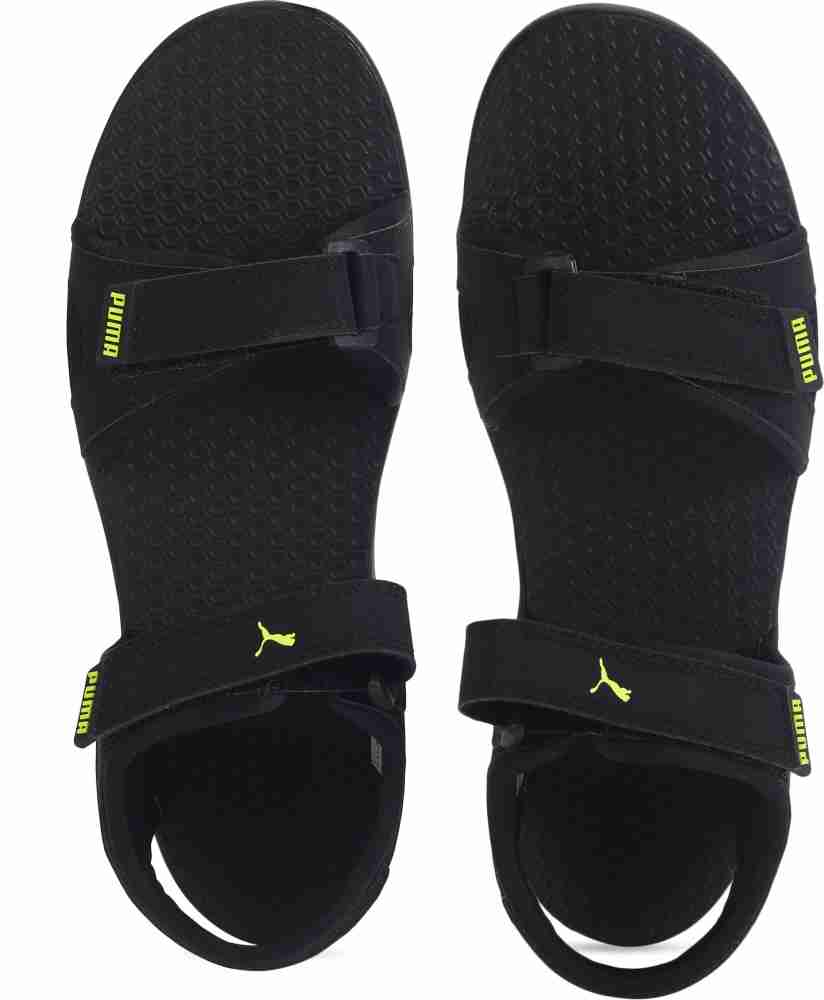 Puma best sale sandals black