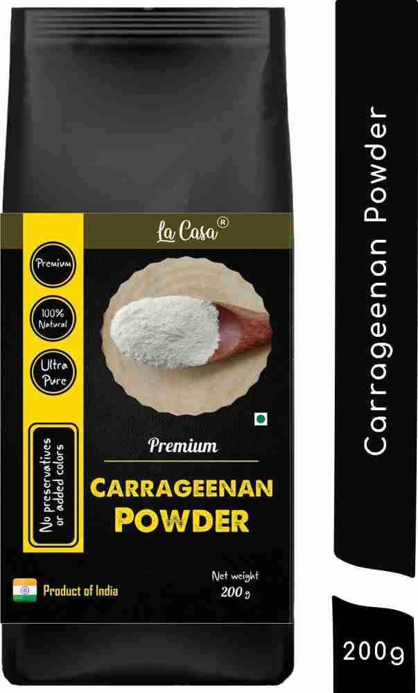 La Casa Kappa Carrageenan Powder | Natural Thickener For Icecream & Jellies  | Combo Pack Of 2 | 100Gx2 