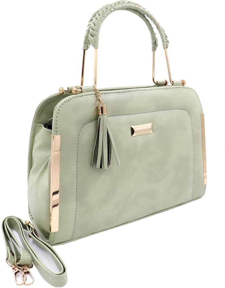 Buy KP ART Women Grey Handbag GREEN Online Best Price in India