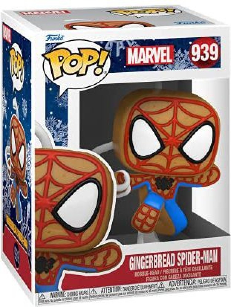 Funko POP Marvel: Gingerbread Spider-Man, Multicolor, 4 inches, (50664)