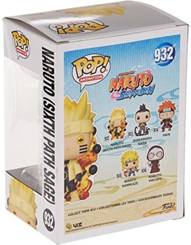 POP Naruto Shippuden - Naruto Six Path Sage Funko Pop! Vinyl Figure  (Bundled with Compatible Pop Box Protector Case), Multicolor, 3.75 inches