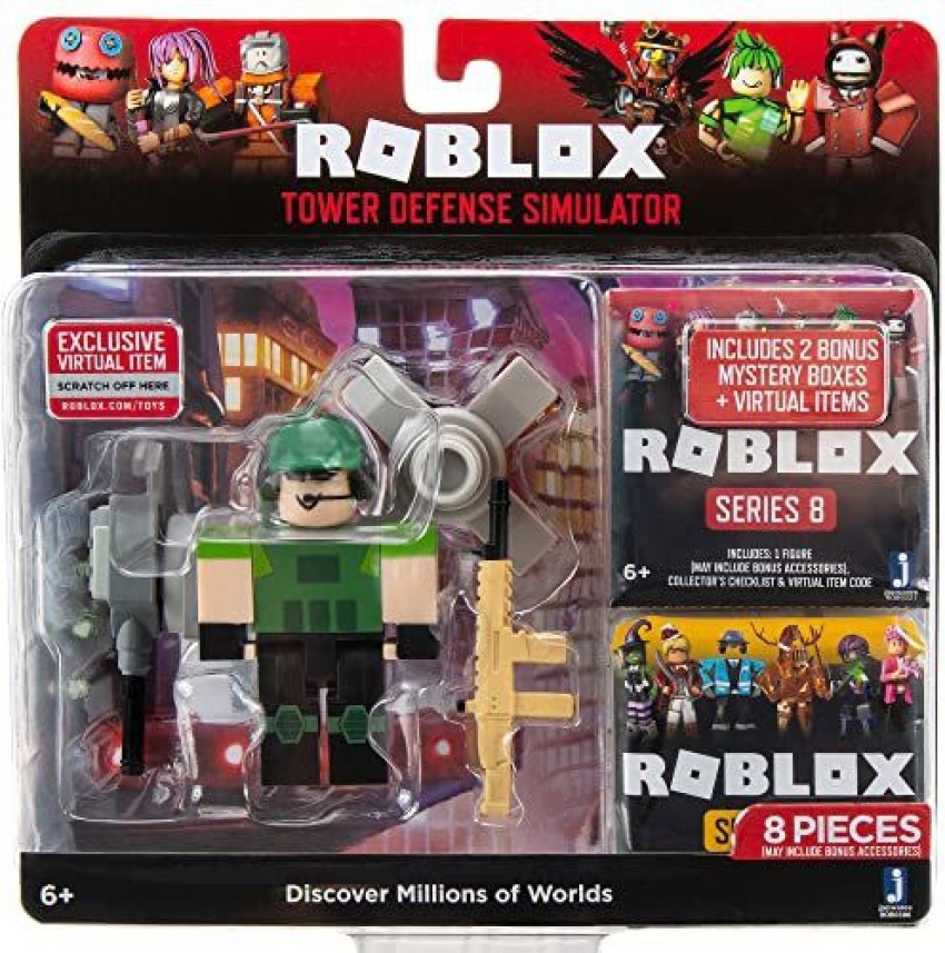 Roblox Tower Defense Simulator + Two Mystery Figure Bundle [Includes 3  Exclusive s] - Tower Defense Simulator + Two Mystery Figure Bundle  [Includes 3 Exclusive s] . shop for Roblox products in India.