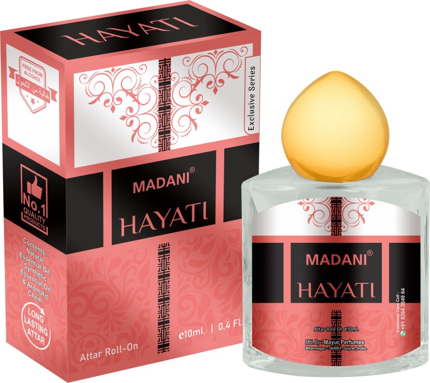 Madani Hayati Luxurious Unisex Attar Roll On 24 Hours Long Lasting