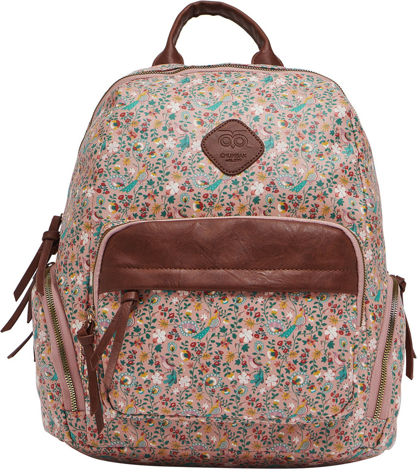 chumbak Springtime Floral Backpack Pink 13 L Backpack Pink Price