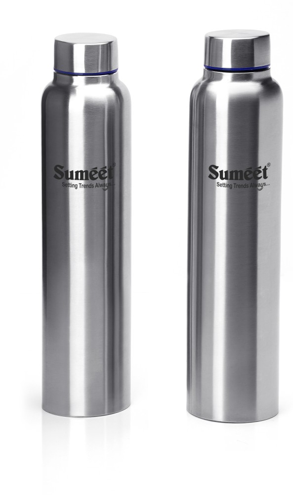 Sumeet Sleek Stainless Steel Leak-Proof Water Bottle Fridge Bottle1000ml 6  Pcs