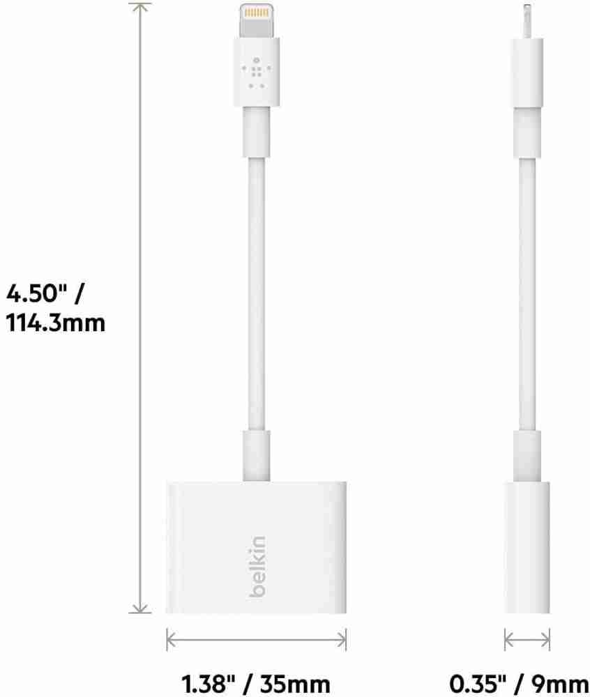 Belkin lightning to 3.5 sale mm headphone jack adapter