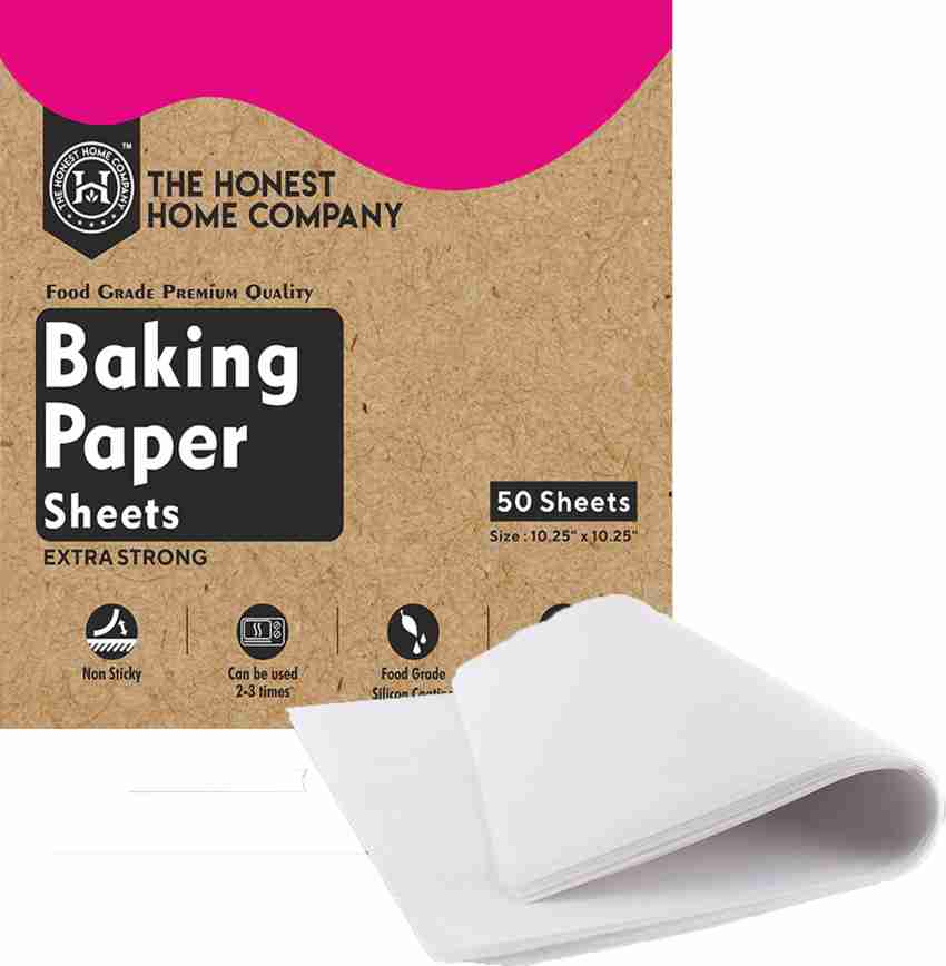the honest home company Non Stick Baking Paper Sheets 50Pcs - Reusable, For  Baking, Oilproof Parchment Paper Price in India - Buy the honest home  company Non Stick Baking Paper Sheets 50Pcs 