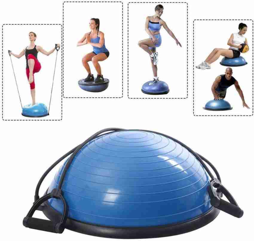 ACUPRESSUREMART Half Ball Balance Board with Resistance Bands Balance Trainer with Pump for Core Ab Training Yoga Home Fitness Stability Workout Strength Exercise Massager ACUPRESSUREMART Flipkart