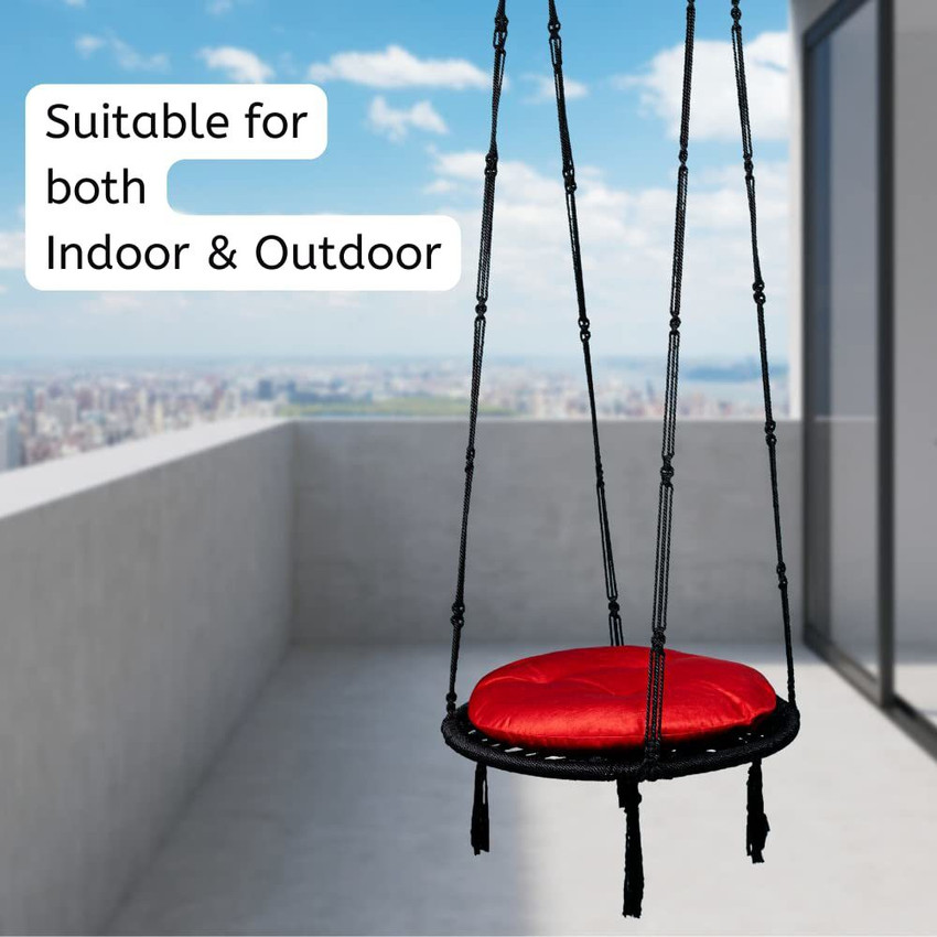 Swingzy Round Bounce Swing Chair Hanging Chair for Home Swing for Adults Cotton Large Swing Price in India Buy Swingzy Round Bounce Swing Chair Hanging Chair for Home Swing for Adults Cotton Large Swi...