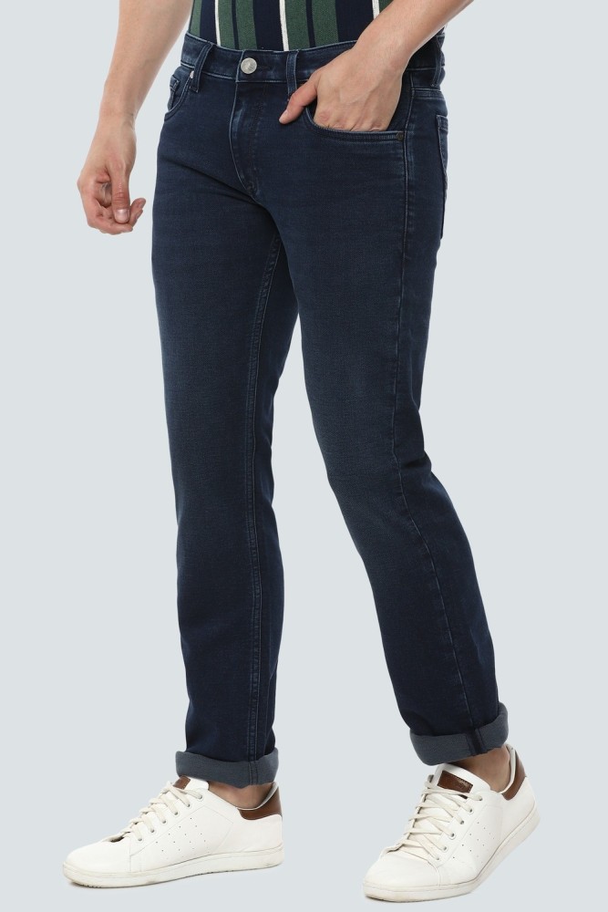 Buy Louis Philippe Jeans Men Blue Slim Fit Mid Rise Light Fade