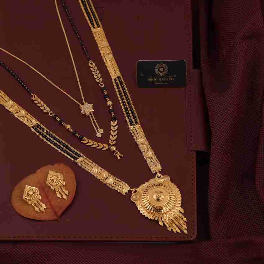 brado jewellery Brass Gold plated Gold Jewellery Set Price in
