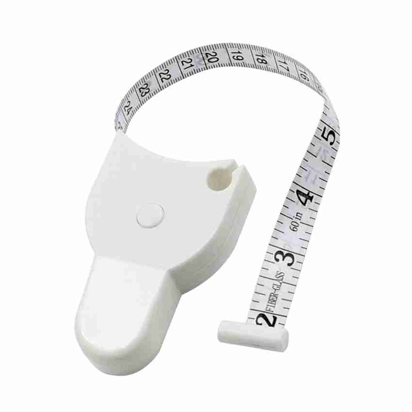 1pc Retractable Tape Measure For Body Measurements, White