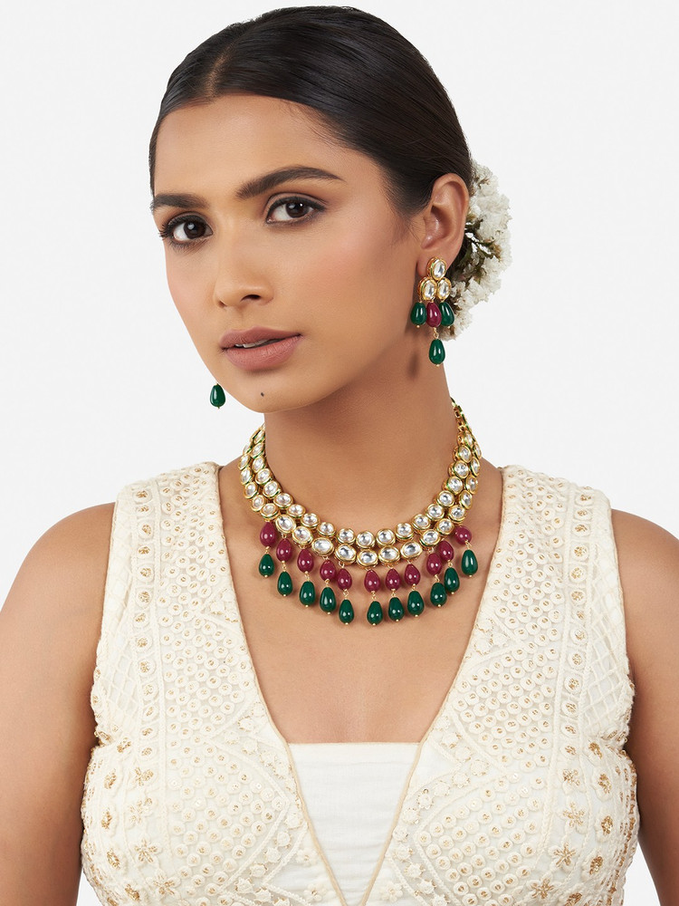 Kundan necklace set flipkart store