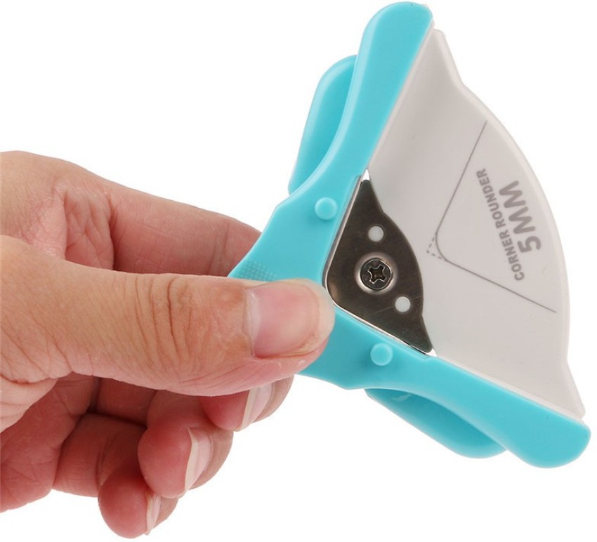 DEZIINE 5mm Corner Paper Punch Card Photo Cutter Tool  Plastic Grip Corner Paper Cutter - Corner Paper Cutter