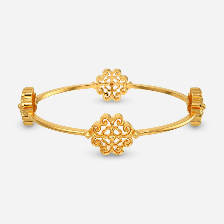 Melorra Glass Slippers Gold Bangles Yellow Gold 18kt Bangle Price