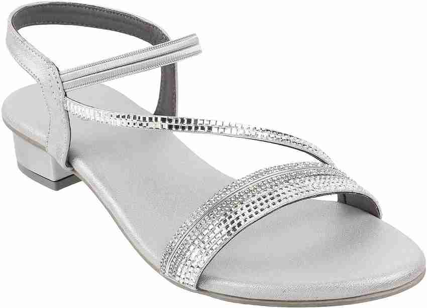 Silver sales formal sandals