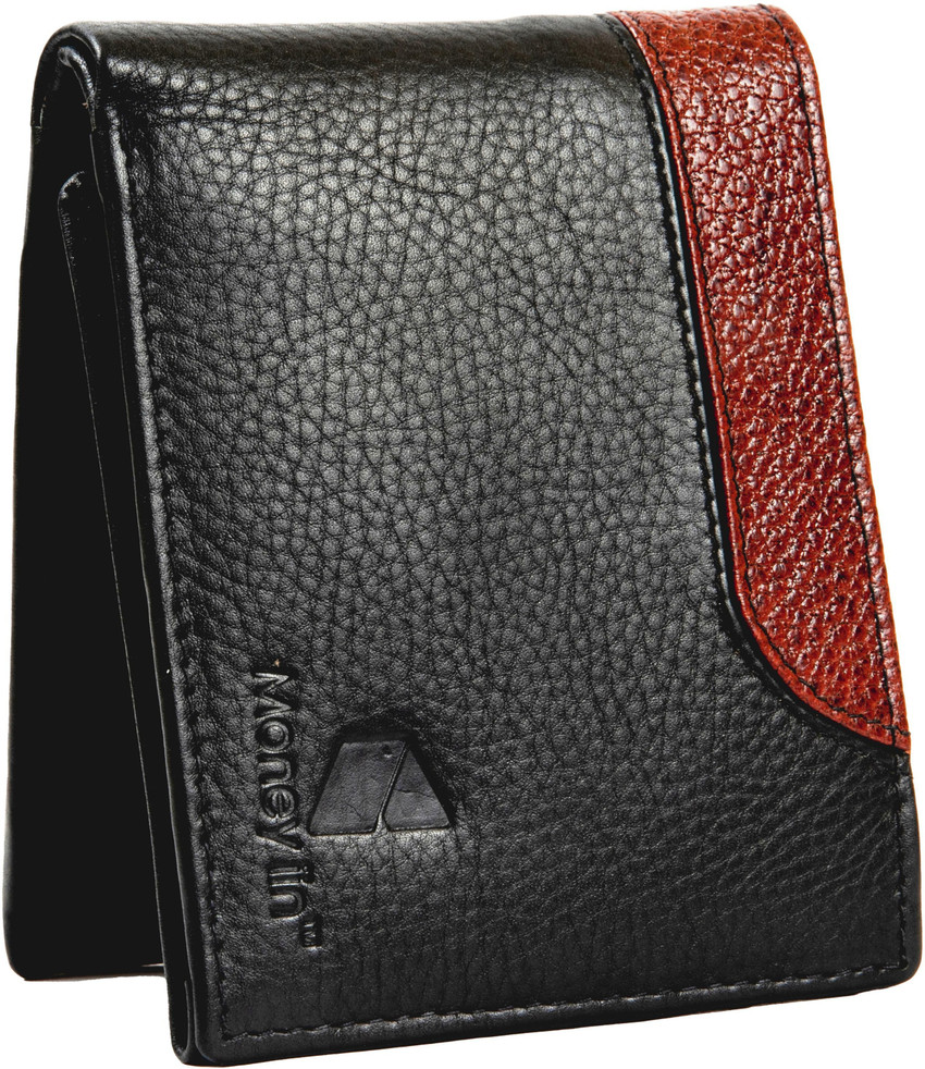 Money iin Men Black Brown Genuine Leather Wallet Black Brown Price in India Flipkart
