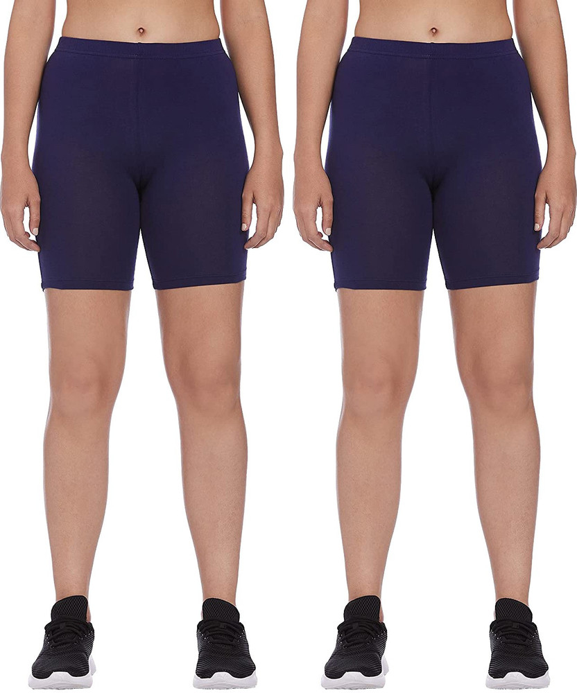 LUX cozi Solid Women Blue Cycling Shorts Buy LUX cozi Solid