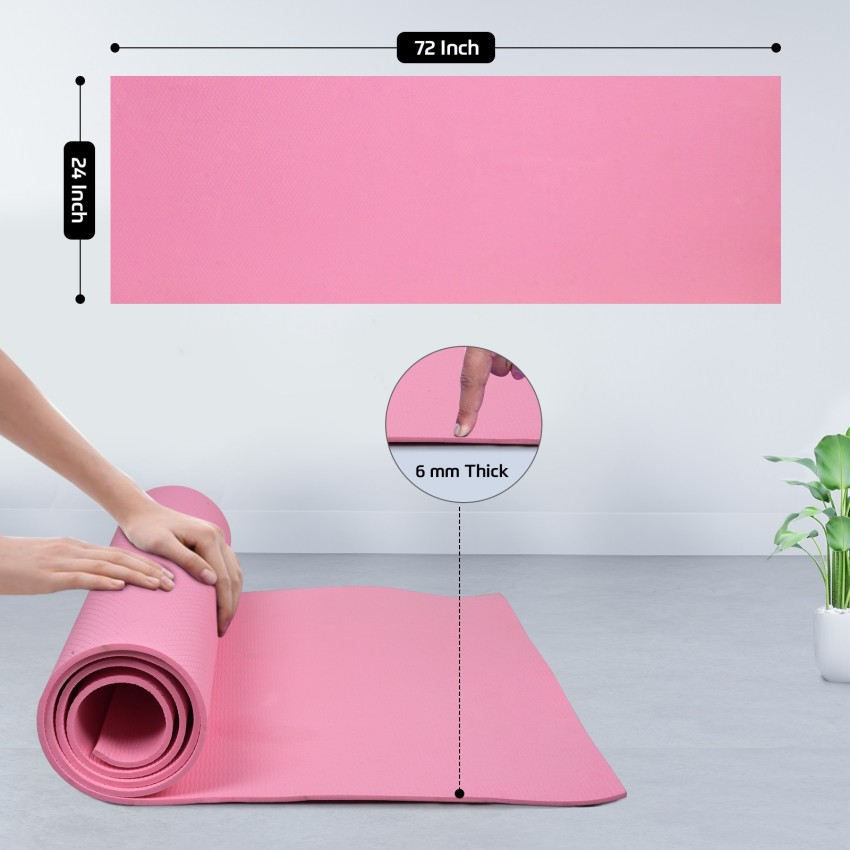 beatXP Yoga Mat For Men & Women, Fitness Mat For Home & Gym Workout, Anti  Skid, Pink 6 mm Yoga Mat - Buy beatXP Yoga Mat For Men & Women