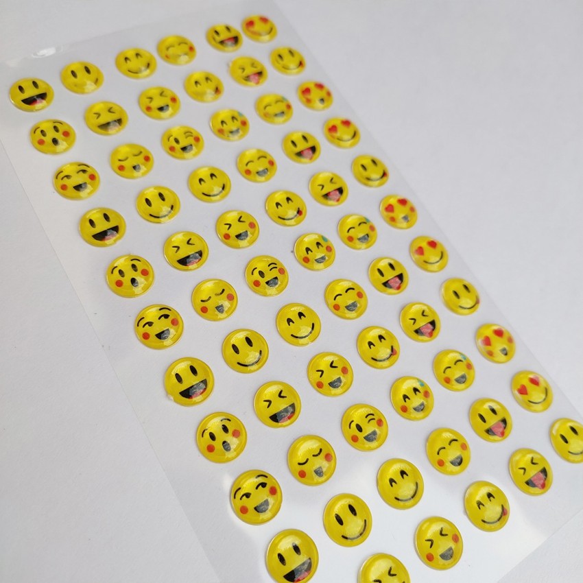 Buy Smiley Stickers3D Embossed, Water Proof online @  -  School & Office Supplies Online India