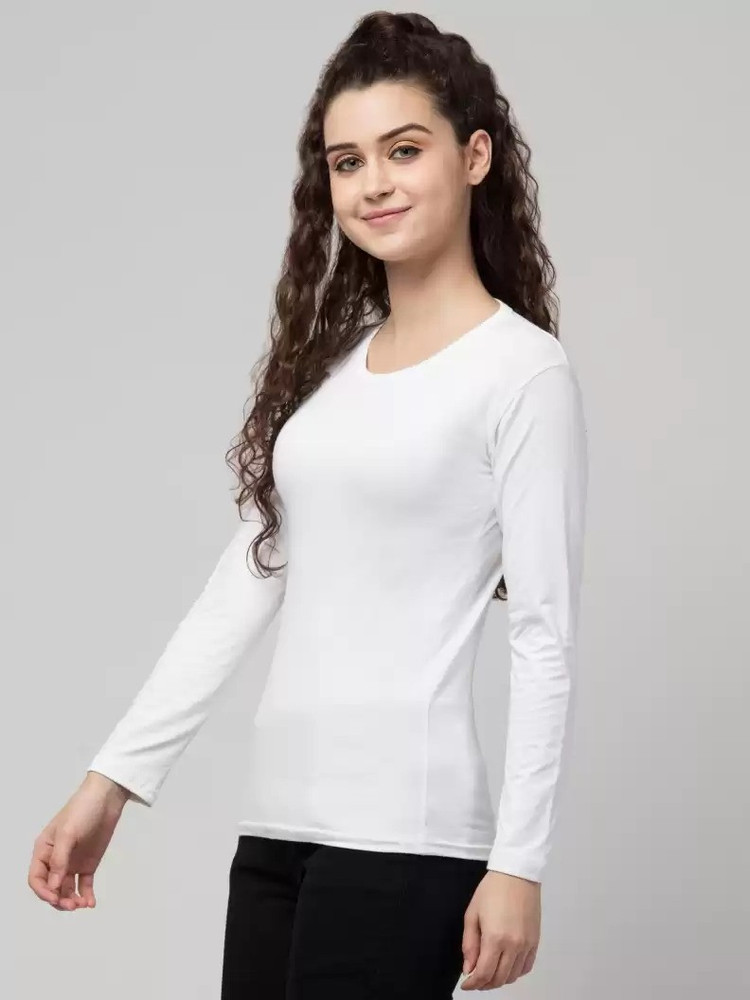 white full sleeve t shirt flipkart