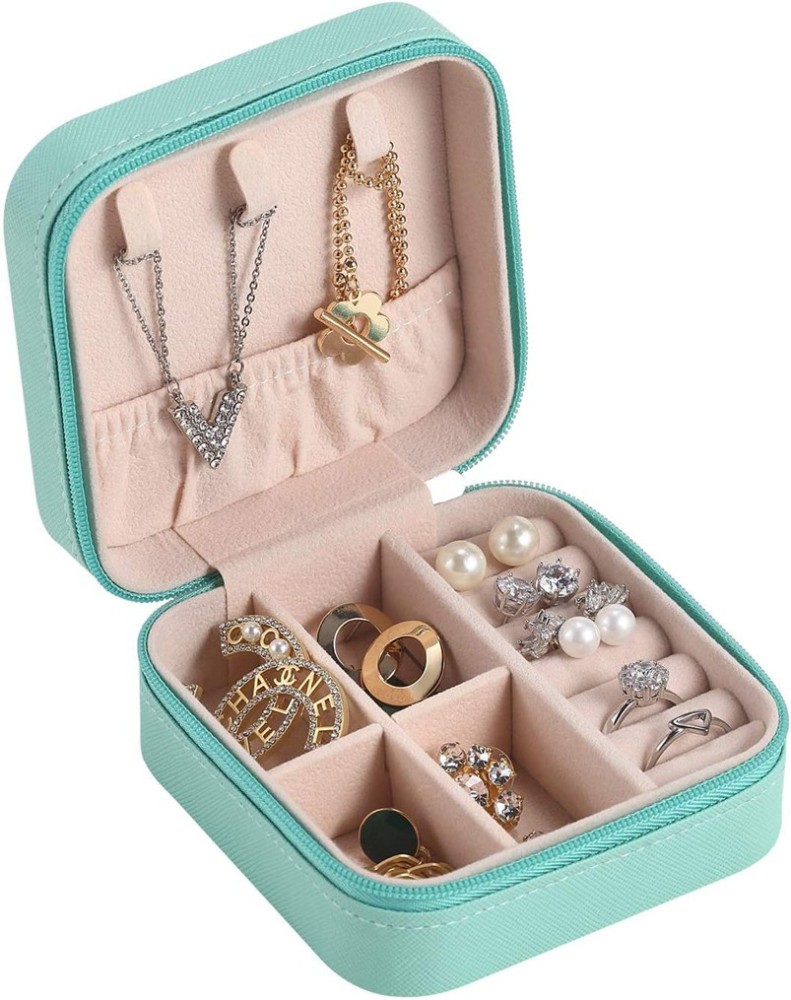 Mini Jewelry Organizer Box for Women Travel Ring Pendant Earring Ne   SquareBazaar
