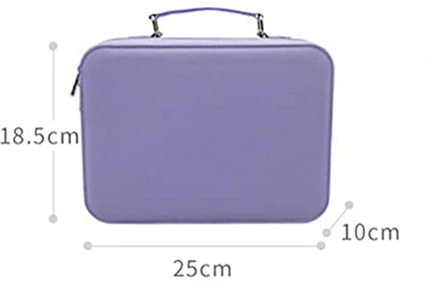 HOUSE OF QUIRK Makeup Case with Mirror Suitcase Vanity Storage
