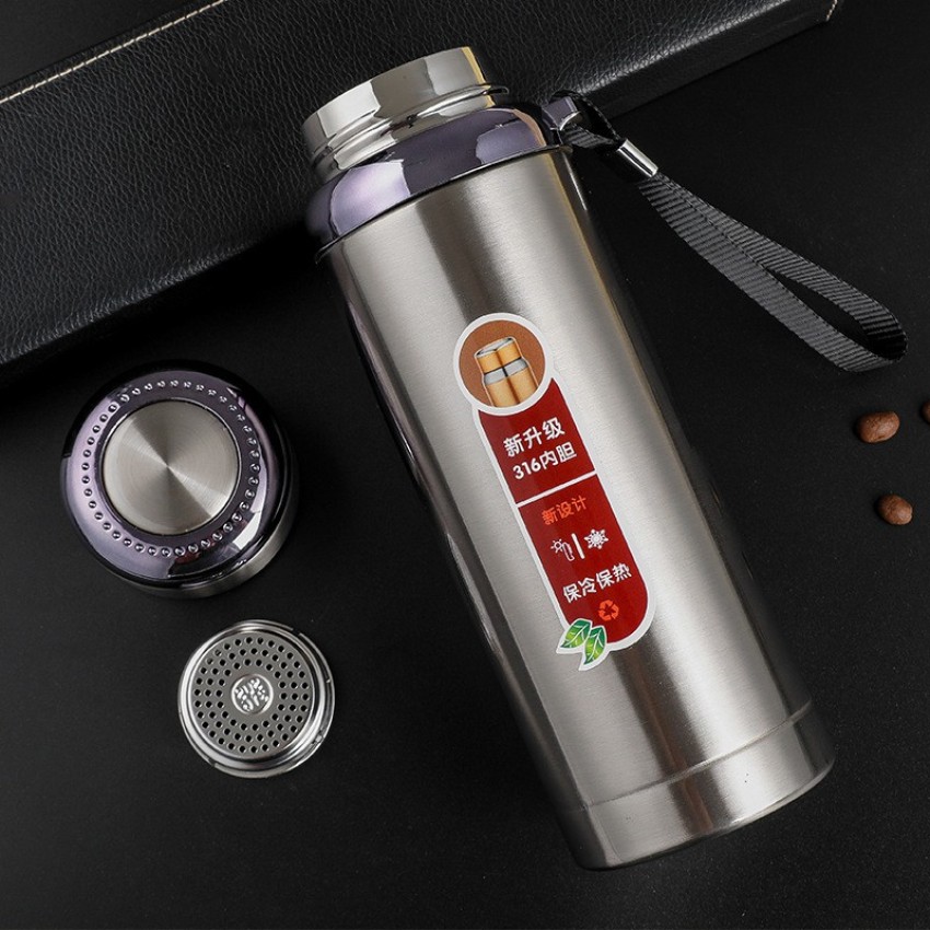 Trivitr Vacuum Flask with 3 Cup Set Combo-Stainless Steel Thermo