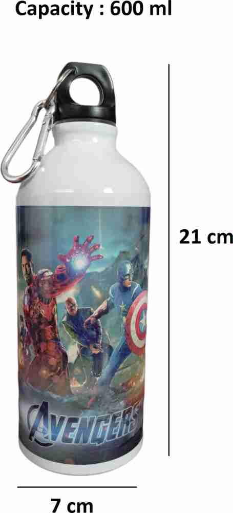 Marvel Avengers Water Bottle for Kids - Iron Man, Hulk, Thor