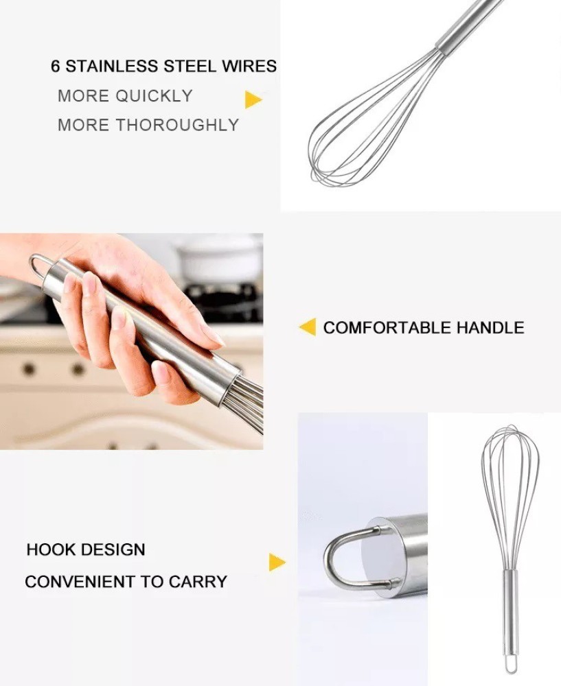 Manual Hand Mixer, Stainless Steel & Silicone Non-Stick Coating Hand Egg  Mixer, Rotary Manual Hand Whisk Egg Beater Stainless Steel Mixer Kitchen  Tools 