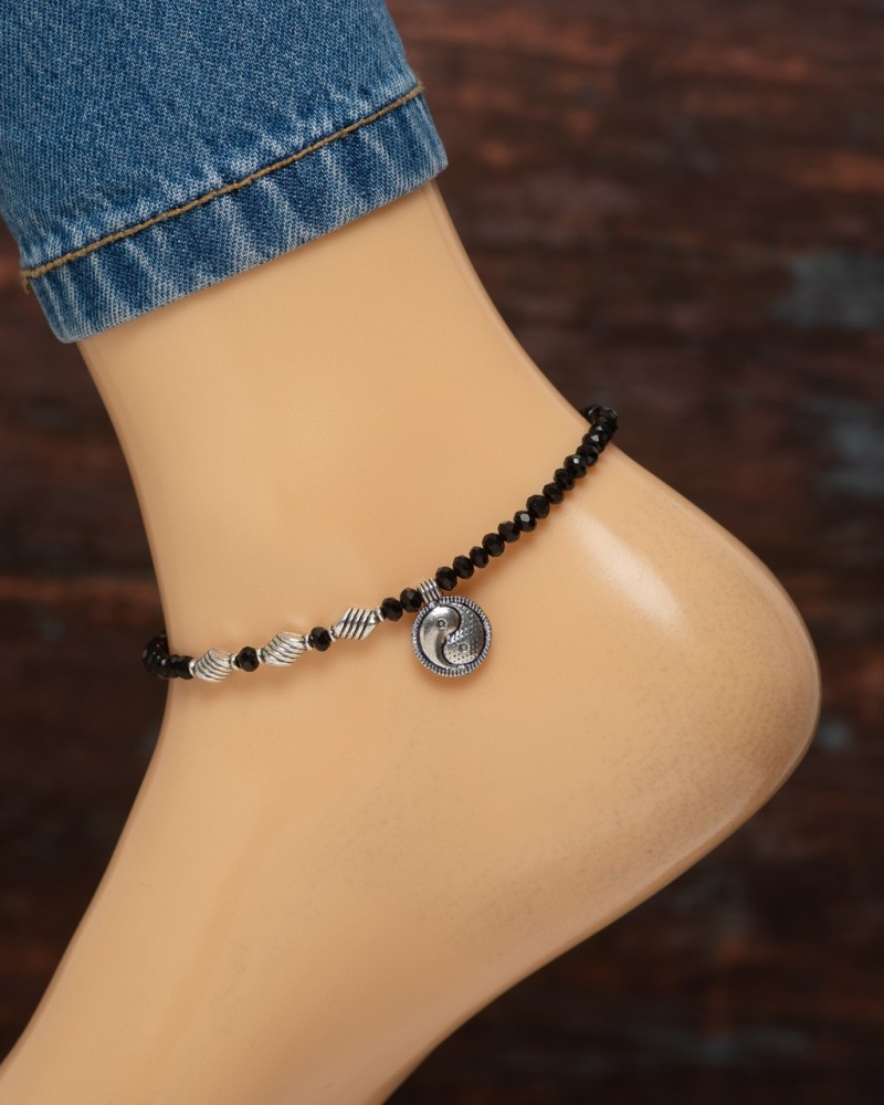 Leg on sale anklet silver