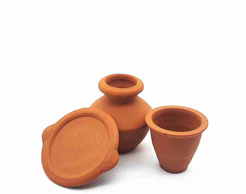 Hutters Clay Kitchen Miniature Set for Kids 10 Pieces Clay
