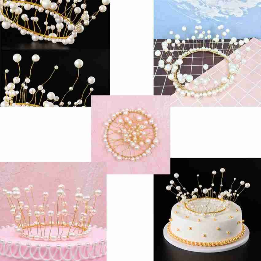 4 Pcs Gold Crown Cake Topper Crown Cake Topper For Wedding Birthday Baby  Shower Party Cake Decorati