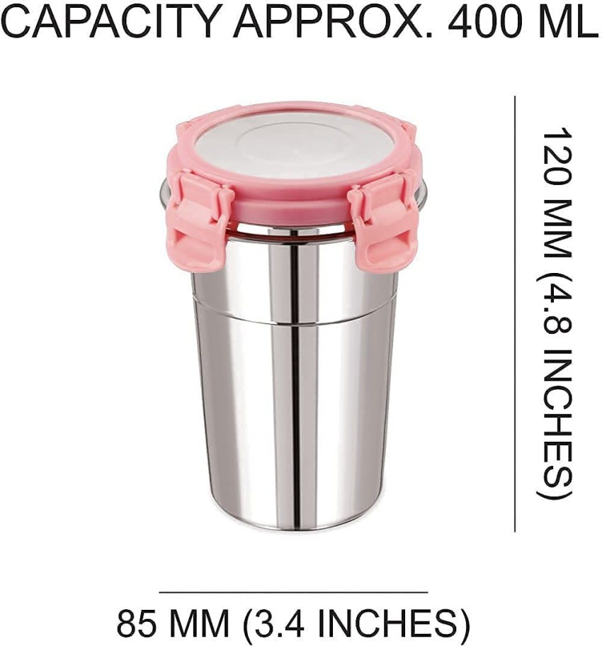 Stainless Steel Leak Proof Freezer Safe and Dust Proof Small Tumbler With  Lid