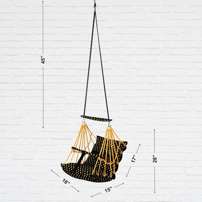 Grey and yellow baby swing on sale