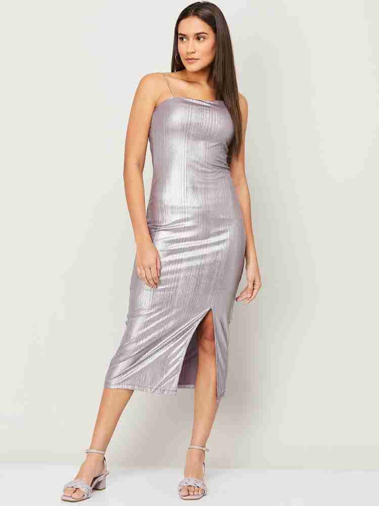 CODE by Lifestyle Women A-line Silver Dress - Buy CODE by 