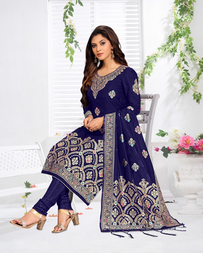 UJJWAL CREATION Jacquard Self Design Kurta Churidar Material Price in India Buy UJJWAL CREATION Jacquard Self Design Kurta Churidar Material online at Flipkart