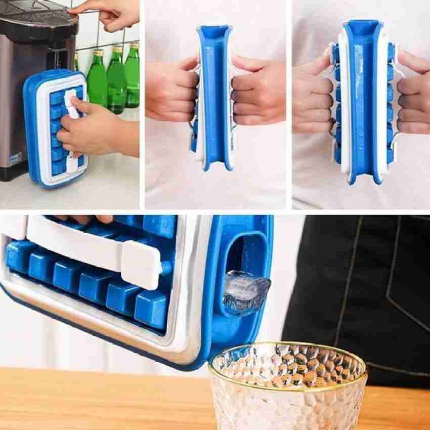 18 Grid Ice Ball Maker Creative Ice Cube Pot 2 In 1 Multi function Container  NEW
