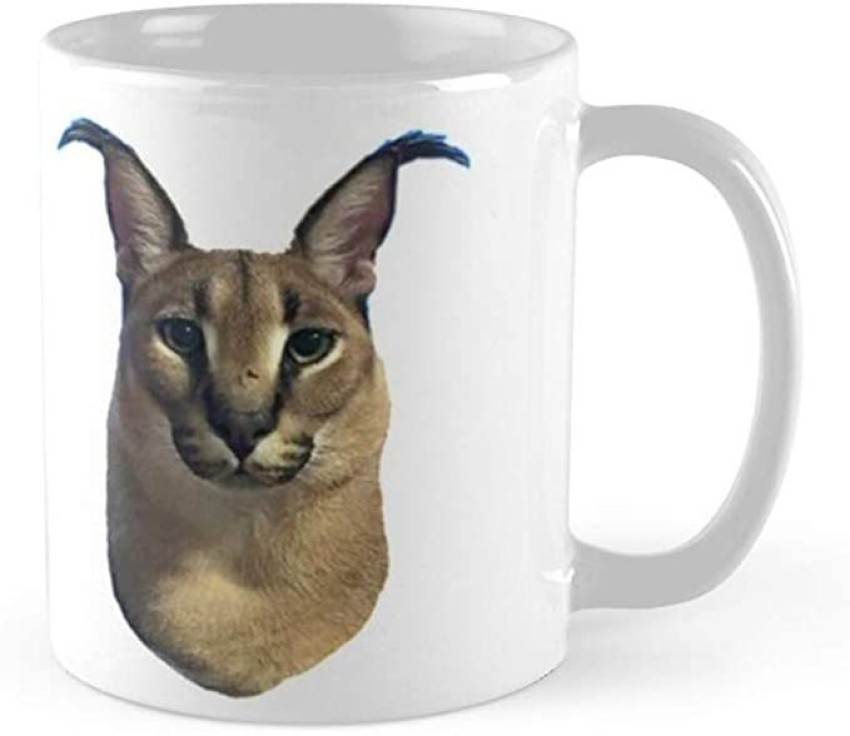 Big Floppa Meme funny cat Coffee Mug