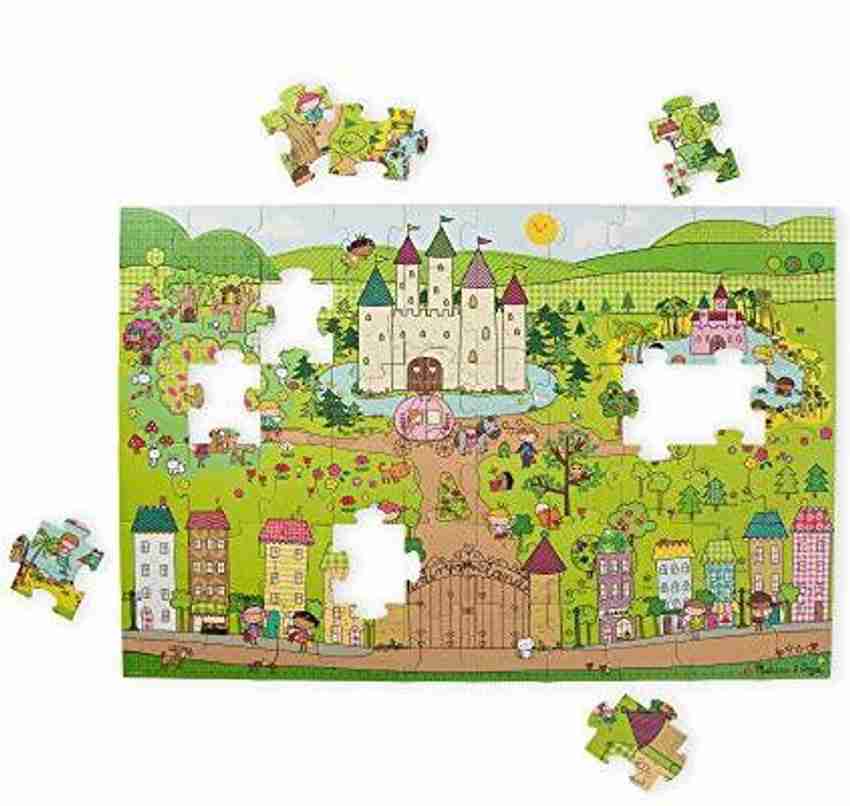 MELISSA DOUG Natural Play Giant Floor Puzzle Princess Fairyland