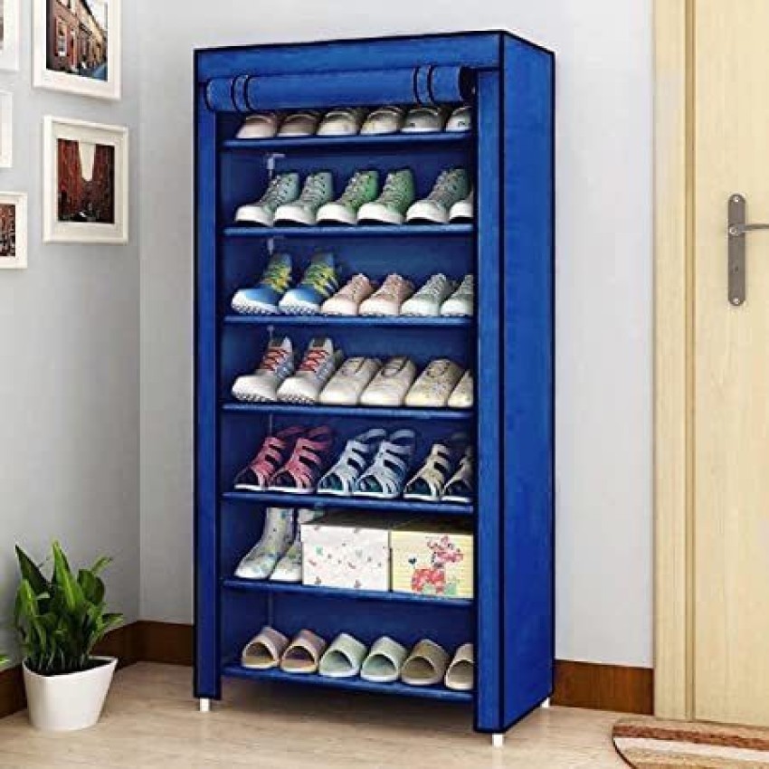 7-Tier Shoe Rack Blue