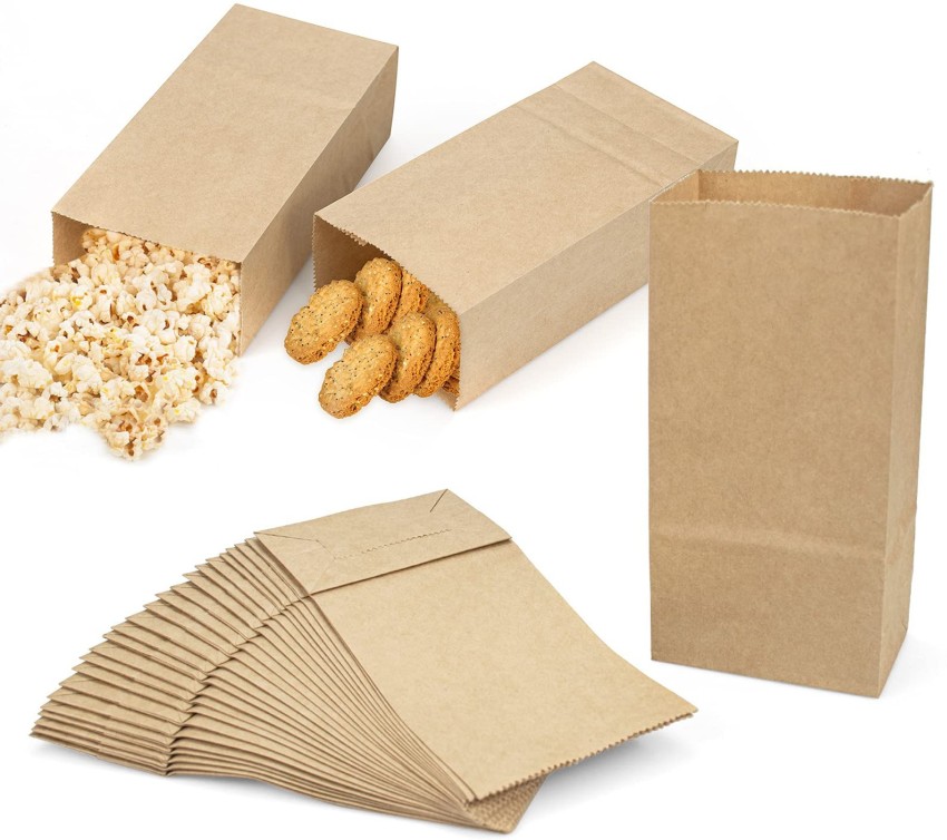 Stock Your Home 2 Lb Kraft Brown Paper Bags 250 Count  Small Kraft Brown  Paper Bags for Packing Lunch  Blank Kraft Brown Paper Bags for Arts   Crafts Projects 