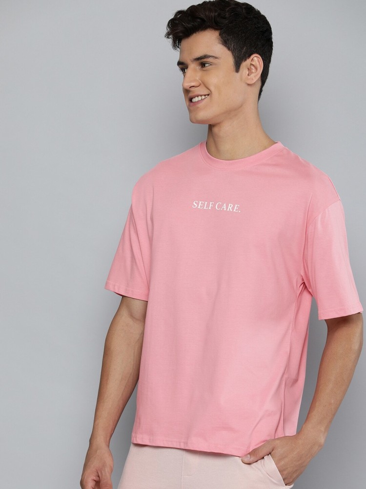 H and m shop pink t shirt