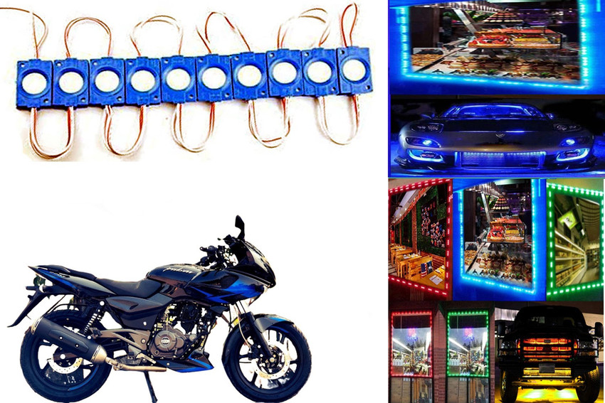 SMARTER RIDE Blue LED Module Ultra Bright Waterproof Lights for